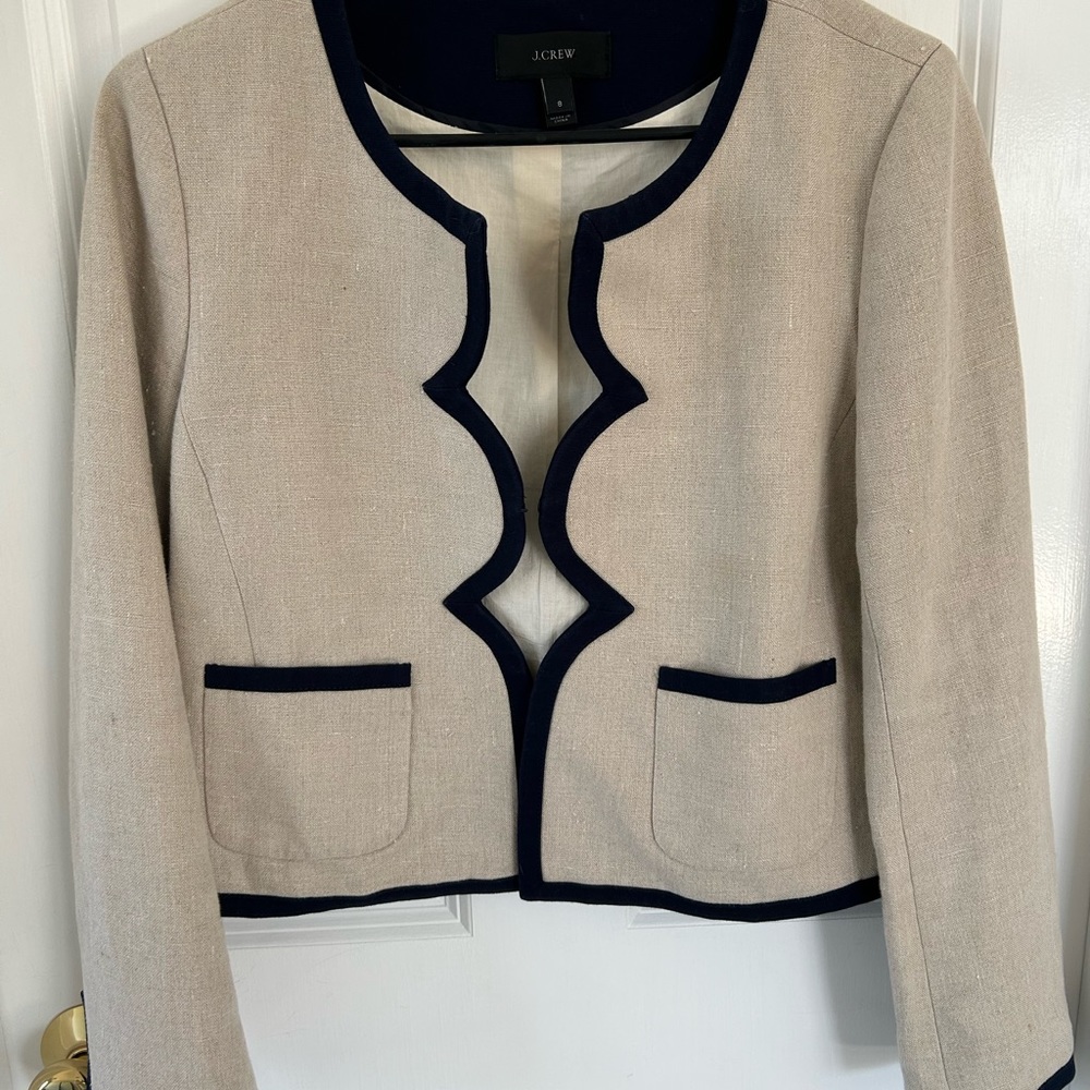 J Crew linen jacket